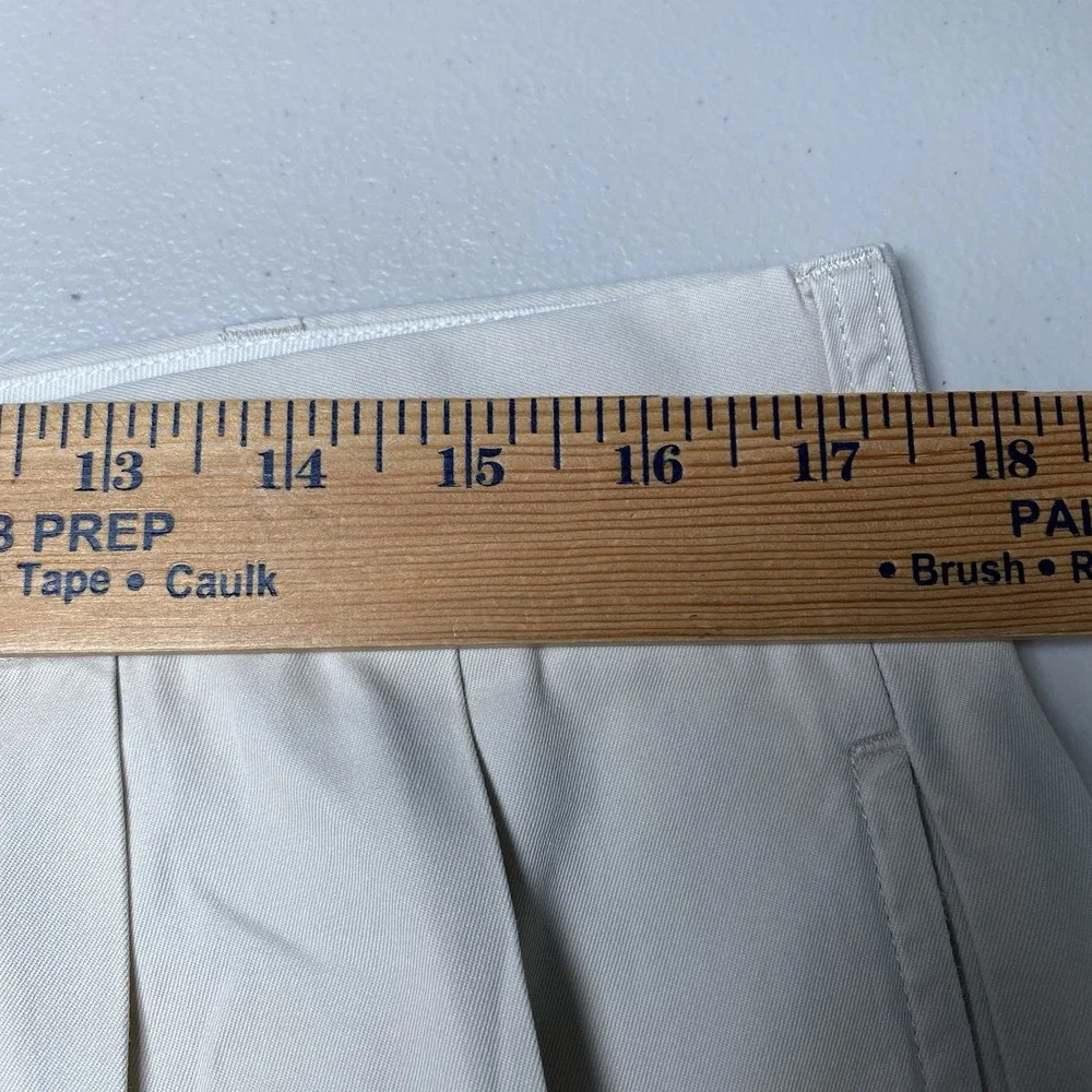 Polo by Ralph Lauren Hammond Pants (35x31.5) Cuffed Pleated Beige Old Money